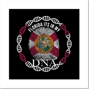 Florida Its In My DNA - Floridian Flag - Gift for Floridian From Florida Posters and Art